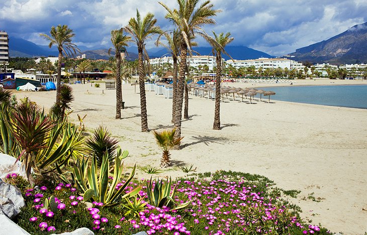 Panoramic view of Marbella from La Concha mountain.